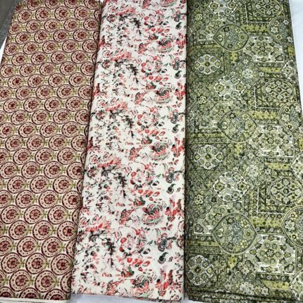 Silk Based Fabric with Self Work, Shiny Finish
