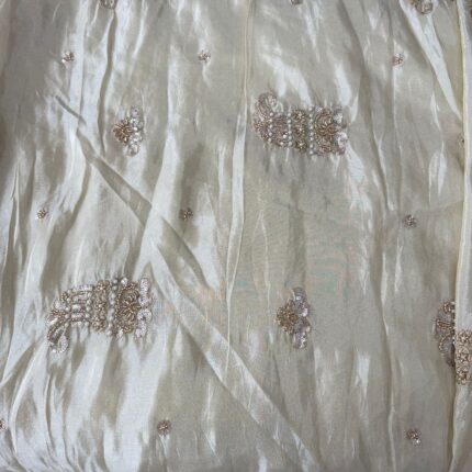 Pure Zari Tissue Handwork Fabric