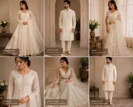 Premium Viscose Mul Chanderi Fabric in White – Heavy Embroidery Summer Designer Collection