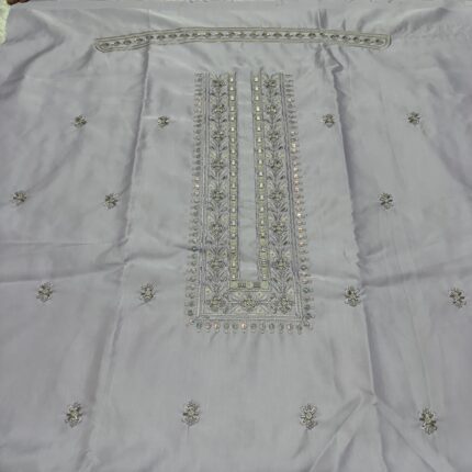 Royal Lavender Collection – Premium Malai Satin Men's Kurta Fabric
